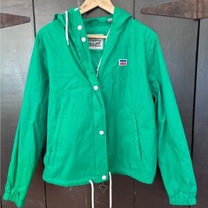 Levi’s Green Lightweight Windbreaker Jacket with Hood